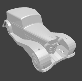 3D model auta Mercedes Benz Low Poly