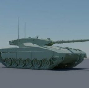 Panhard Military Ww2 Tank 3d model