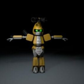 Bee Droid Robot 3d model