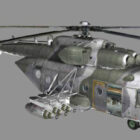 Hélicoptère Mi-171sh avec fusées