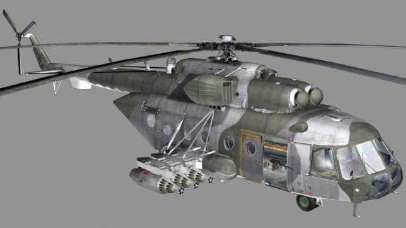 Вертолет Ми-171ш с ракетами