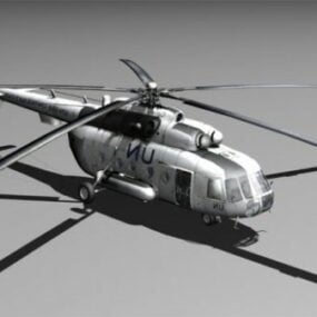 דגם Mi-8 רוסי מסוק תלת מימד