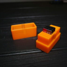 微型 SD 卡座可打印 3d 模型