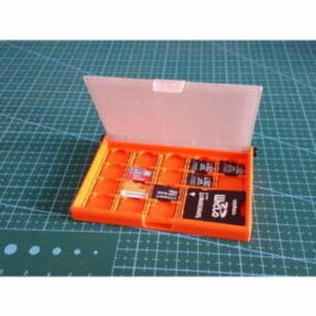 Kotak Kartu Microsd Model 3d yang dapat dicetak
