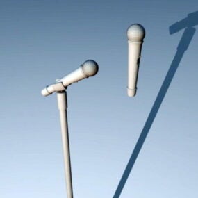 3д модель студийной микрофонной стойки