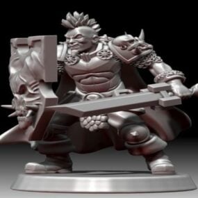 Model 3d Miki Chaos Warrior Sculpt