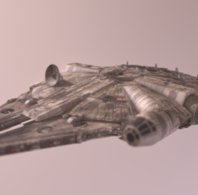 Millennium Falcon Raumschiff Design 3D-Modell