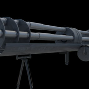 Model 3d Desain Senjata Mini Gun