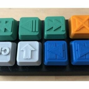 Printable Mini Pc Keyboard 3d model