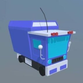 Cartoon Mini Truck Vehicle 3d model