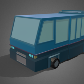 Modello 3d di autobus vintage Frankenkar