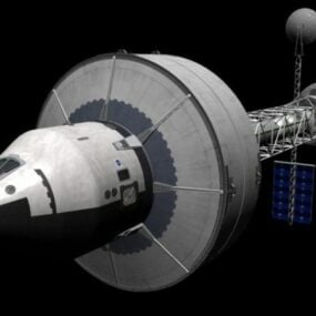 3d модель космічного корабля Mar Mission