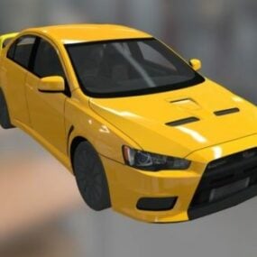 कार मित्सुबिशी लांसर इवोल्यूशन एक्स 3डी मॉडल