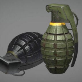 Mk2 Militaire granaat 3D-model