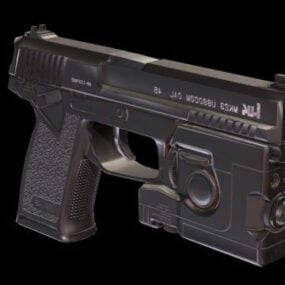 23д модель ручного пистолета Mk3