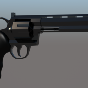Model 3d Senjata Revolver Modern