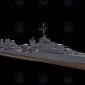 3D model námořní lodi Mogador