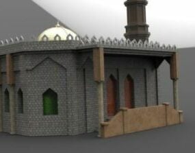 Mosque House Design 3d-model