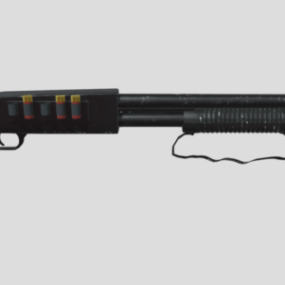 Gun Mossberg Type500 Tactical 3d model
