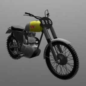 Sportowy motocykl Cafe Racer Model 3D