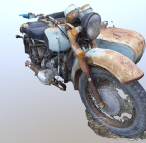 Süper Motosiklet Dnepr Tasarımı 3D model