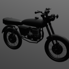 Ro de la motocicletaadster modelo 3d