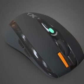 Wireless Mouse White 3d model