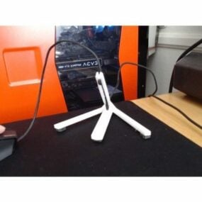 Printable Mouse Crane Cable Hanger 3d model
