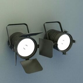 3д модель студийных движущихся головных светильников
