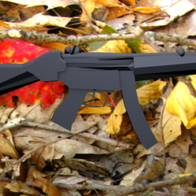 Arme à feu d'attaque Mp5 modèle 3D