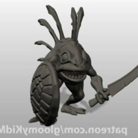 Murloc Animal Character 3d model