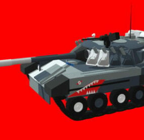 Modern Tank Concept 3d-modell
