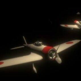 نموذج طائرة ناكاجيما ثلاثي الأبعاد