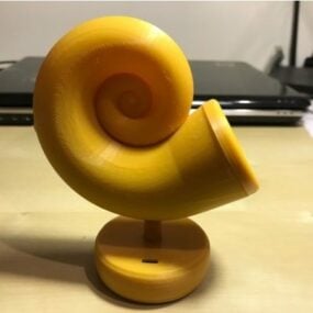 鹦鹉螺螺旋蓝牙扬声器可打印 3d 模型