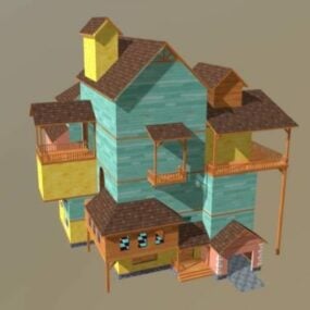 Modello 3d della casa dei vicini