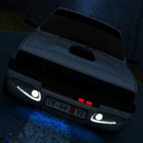 Night Rider Car With Light 3d model