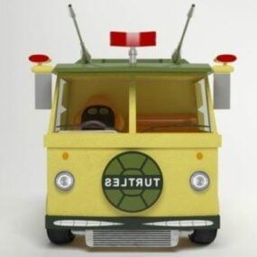 Ninja Turtles Van Vehicle 3d-model