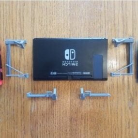 3d модель вешалки для Nintendo Switch для печати