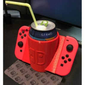 Model 3d Cetakan Nintendo Switch Joy Con Drink Holder