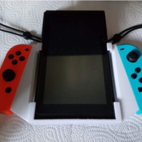 Modelo 3d de empuñadura vertical de Nintendo Switch imprimible
