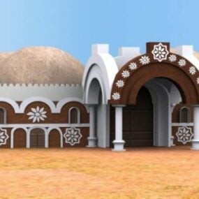 Nigeria Arquitectura Edificios Modelo 3d