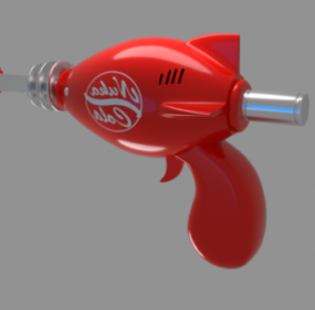 Modello 3d della pistola spaziale Nuka Cola fantascientifica