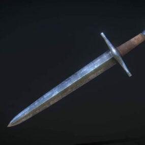 Arma de espada antigua Batte modelo 3d