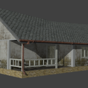 3d модель дизайну старого заміського будинку