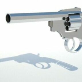 Old Revolver Hand Gun 3d model