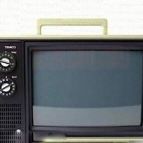 Vintage Taşınabilir Tv 3D modeli