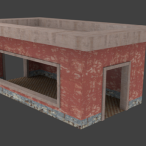 Old Brick Warehouse 3d-modell