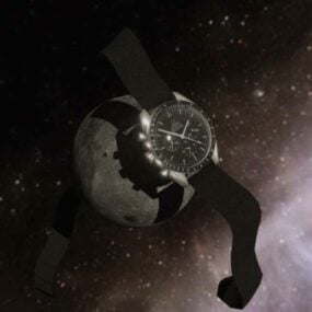 Omega Moon Watch דגם 3D Speedmaster