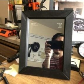 Model 3d Kit Bingkai Cermin Pintar Ipad boleh cetak