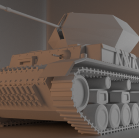 Char allemand Ww2 Ostwind Flakpanzer modèle 3D